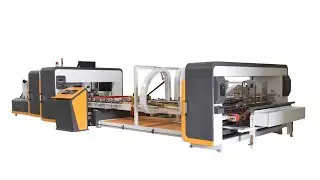 Carton Automatic Gluing and Stapling Machine Huahangpack