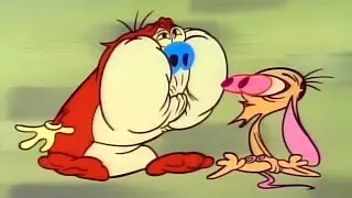 Stimpy Coughs Up A Hairball | The Ren & Stimpy Show