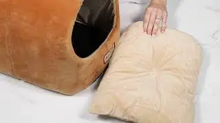 Armarkat Cat Bed Model C11CZS/MH, Brown & Ivory