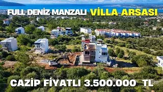 Didim Akbük kendi evinizi kendiniz inşaat edebileceğiniz full deniz manzaralı villa arsası 3.500.000