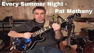 Every Summer Night, Pat Metheny, Solo Guitar, Jake Reichbart, lesson available
