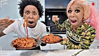 MOP NOODLES SPAGHETTI PRANK ON FIANCEE😱