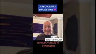 Dave Courtney suicide vid - Sometimes people reach a point where death becomes better than life😢