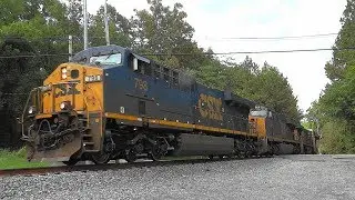 CSX Mixed Manifest Freight Train In Ellicott City