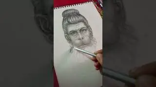 Hanuman ji sketch |  pencilart | graphic pencil sketch Hanuman Ji |  Hanuman Ji drawing easy 