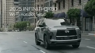 Настройка данных и точки доступа Wi-Fi в автомобиле | INFINITI QX80 2025 года