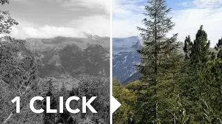 (NEW!) Auto-Colorize Black & White Photos | Photoshop 2021