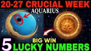 🎯 5 Lucky Lottery Numbers for Aquarius ♒ | April 20&ndash;27, 2025 | Get Ready to WIN BIG! 💰✨