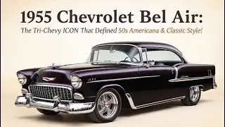 Chevrolet Bel Air (Tri-Chevy) 1955 года | Классическая икона американского стиля 50-х годов