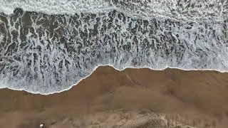 Drone shot of the Galgibag Beach - South Goa