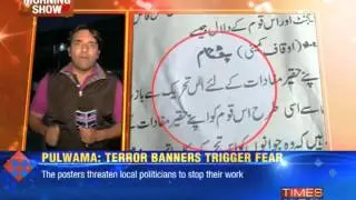 Terror posters across Pulwama