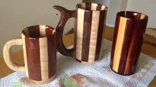 Woodturning an Oak Log Mug _ WoodMug _ Wood work