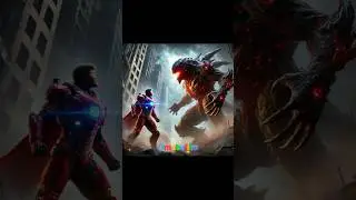 Iam Iron Man  #EpicBattle#HeroVsMonster#FuturisticWarrior#CityInRuins#ArmorVsBeast#shorts #marvel
