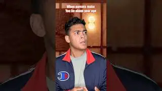 When parents make you lie about your age&hellip;😭💀 #comedy #viral
