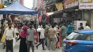 T Nagar Shopping crowd Chennai Lockdown