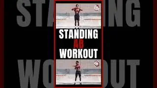 Low Impact Standing AB Workout 🫡 #lowimpactworkouts #abworkout #standing #beginner #shorts #athome