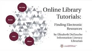 Online Library Tutorial: Finding Electronic Resources