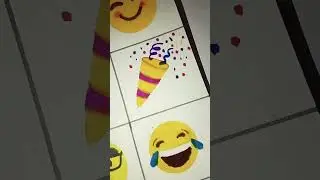 Making smile face 😀 ll how to draw ll colour with brush pen colour 