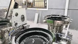 Fastener packing machine with two weighing system