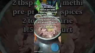 HOMEMADE CHICKEN ANGARA RECIPE.