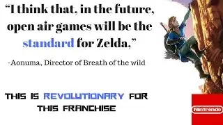 This is revolutionary for the zelda franchise.