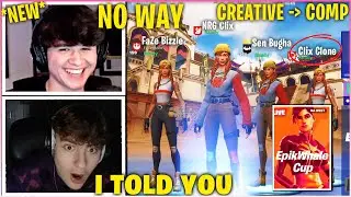CLIX & BUGHA *RECRUITS* Cracked CREATIVE WARRIOR & Dominates NEW SQUAD CUP On High Ping w/ Bizzle!