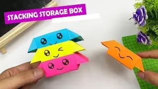 How to Make Stacking Boxes 📦 | Emoji Paper Craft Tutorial