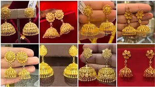 Gold Jhumka Designs With Weight And Price / Gold Jhumkas Latest Designs /Gold Jhumka New Design |