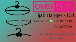 Local Mini Scarf Hijab Hanger 100 Black | Local Hanger | Omss Shop