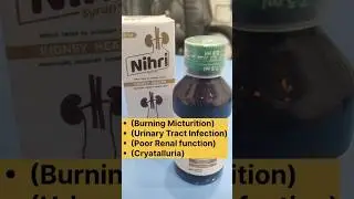 Nihri Syrup || Best Syrup for Urinary Tract Infection & Kidney health #kidney #uti #neeri #urin