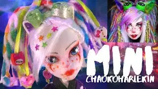 [Watch now!] MiniMe ChaokoHarlekin Cute Cat Custom Monster High Doll Repaint