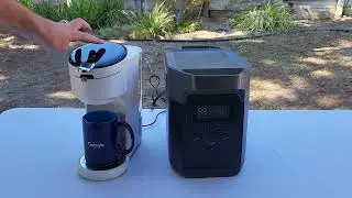 Instant Solo K-Cup Maker with Ecoflow Delta 1000 camping coffee maker review.
