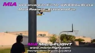 GWS Slow Stick (HK Slow-Stick) Upgrades-MIA RC Ultralight Conversion Kit - More Realism!