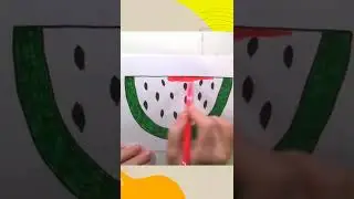 &eacute;asca watermelon a tharraingt do na p&aacute;ist&iacute; #l&iacute;n&iacute;ocht #l&iacute;n&iacute;ocht&eacute;asca #watermelon #teagaisc #drawing