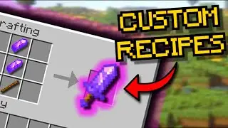 CUSTOM CRAFTING RECIPES in Minecraft! (TUTORIAL)