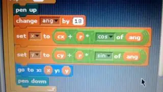 Scratch program to draw patterns.