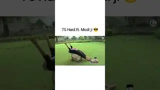 Modi ji 75 days hard fitness challenge  vlog😅😅 #comedy #funny #funny #interesting clips_OO7