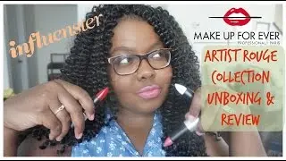 Makeup Forever Artist Rouge lipstick Review and Unboxing  (Influenster)