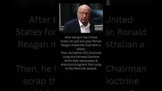 Fairness Doctrine #reagan #murdoch #fairness #doctrine #media #fake #news #manipulation #politics