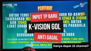 Update K-vision Ku band, Anti Gagal (Lgsat, optus, gardiner)