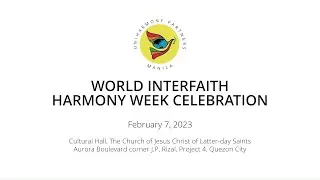 2023 World Interfaith Harmony Week Celebration