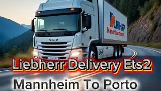 Liebherr Machinery Delivery Run in Euro Truck Simulator || farhan15x