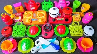 Cute Pink Kitchen Set Toys Cooking ASMR|1:18Minutes Satisfying With Unboxing Hello Kitty Kitchen Set
