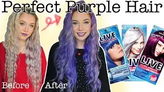 PERFECT PURPLE HAIR USING SCHWARZKOPF LIVE ULTRA BRIGHTS OR PASTEL | ELLIE KING