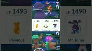 Using Mr. Rime 🌀 in Great League GBL PvP #pokemongo #pokemon #gbl