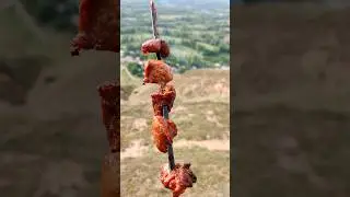 Making Seekh Tujj on top of mountain