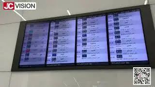 Maximize Airport Ad Space: JCVISION Wall-Mounted Digital Signage