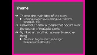 Short Story Notes