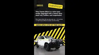 𝐌𝐈𝐍𝐄 𝐒𝐏𝐄𝐂! 👷 - 2019 Toyota Hilux SR 4x4 mine spec ute 🤍