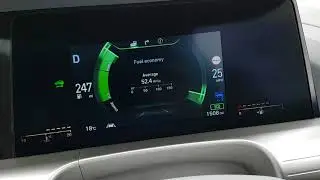 Hyundai NEXO digital speedometer in action
